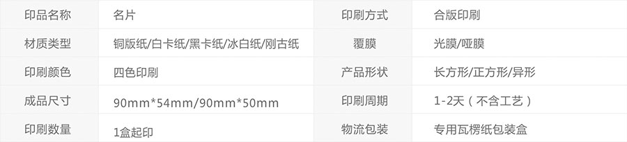黑卡纸烫金名片